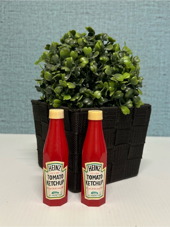Vintage Salt and Pepper Shakers Other - Vintage Heinz Tomato Ketchup Salt & Pepper Shakers | Plastic 4" Mini Bottles